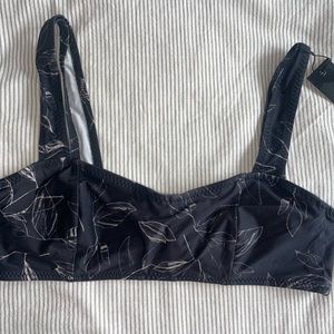 REVOLVE Tavik Black leaf bikini size Small